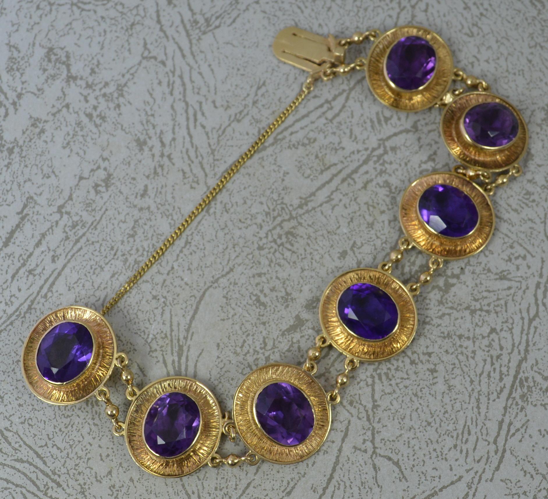 Quality 9 Carat Gold and Amethyst 6