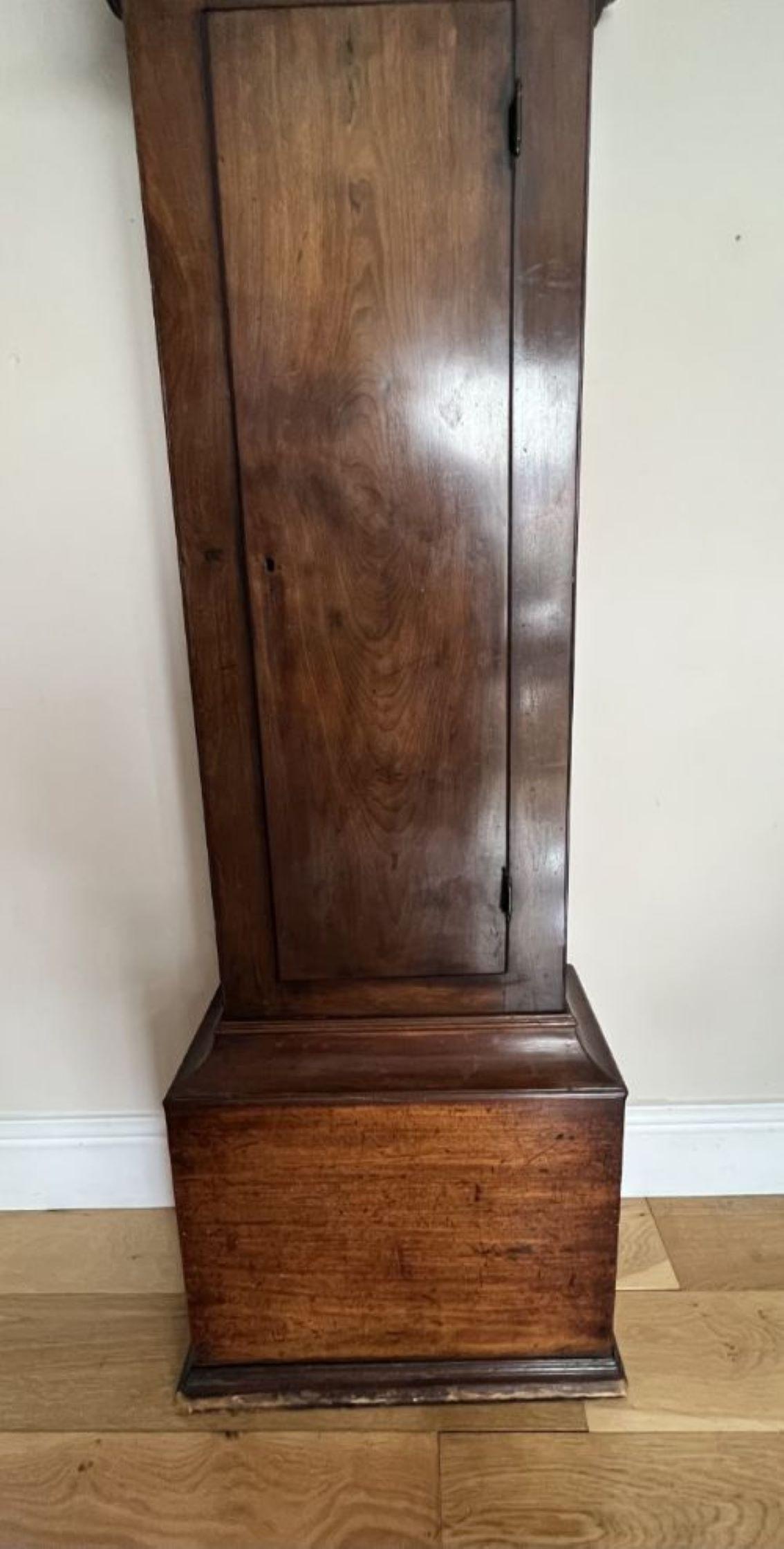 Quality antique 19th century Scottish mahogany long case clock In Good Condition For Sale In Ipswich, GB