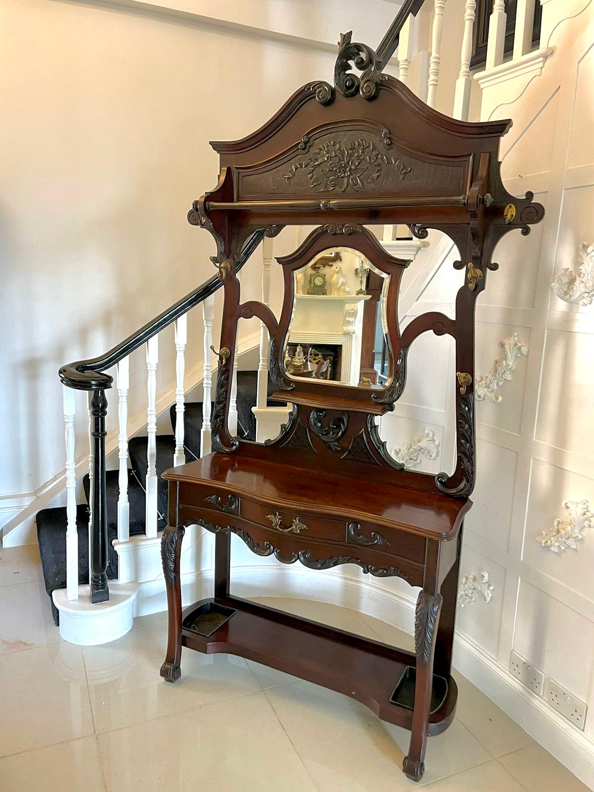 antique hall stand