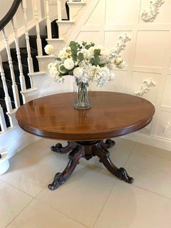 Quality Antique 6 Seater Victorian Oval Mahogany Centre/Dining Table