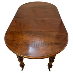 Quality Antique 8 Seater William IV Mahogany Extending Dining Table
