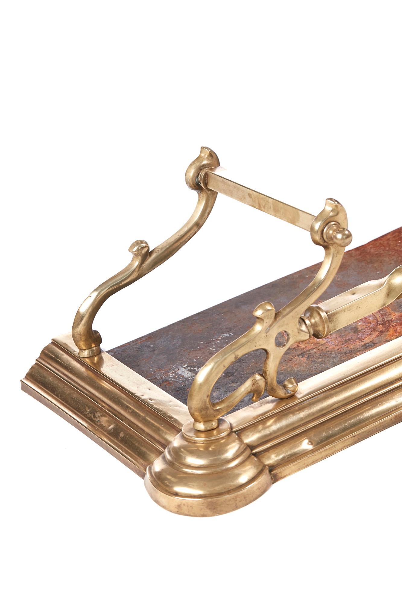 Quality Antique Brass Art Nouveau Fender 5