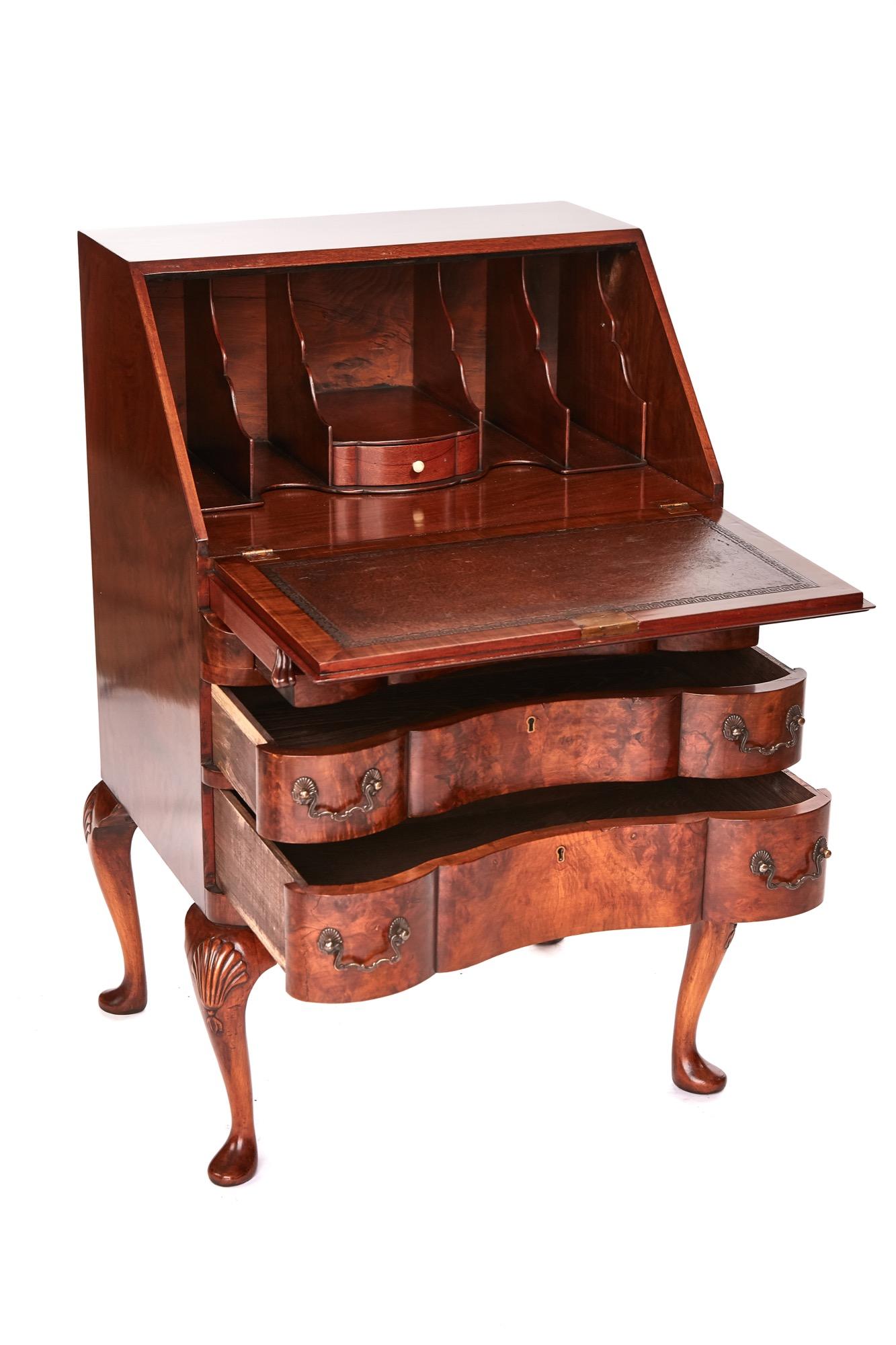 antique walnut bureau