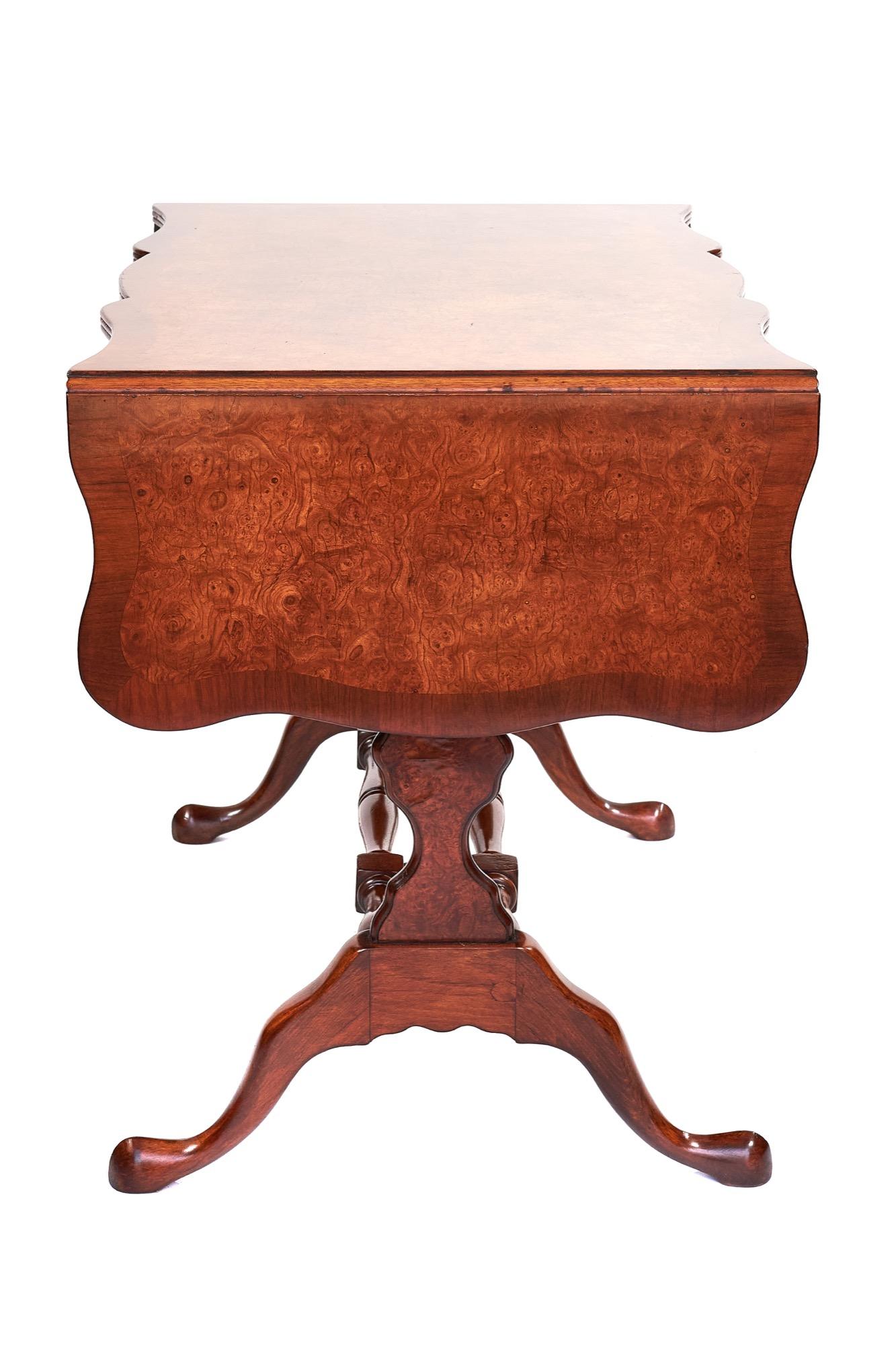 Other Quality Antique Burr Walnut Centre Sofa Table