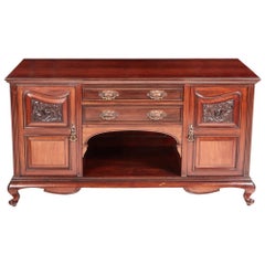 Quality Antique Carved Mahogany Sideboard by Maple & Co