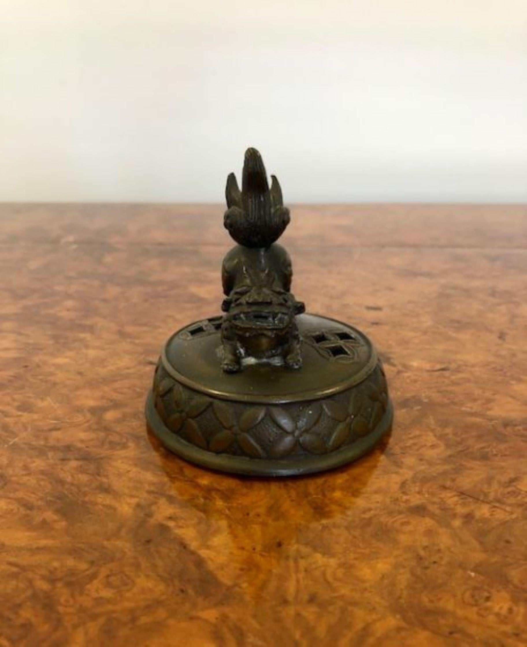 19th Century Quality Antique Chinese Bronze Incense Vase