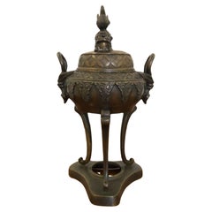 Quality Antique Chinese Bronze Incense Vase