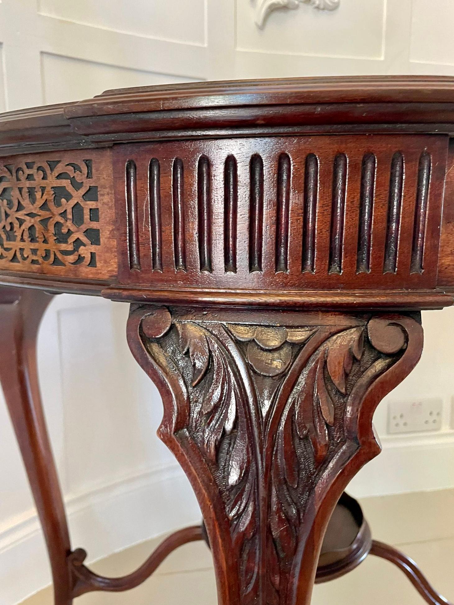 Other Quality Antique 'Chippendale Revival' Mahogany Centre Table For Sale
