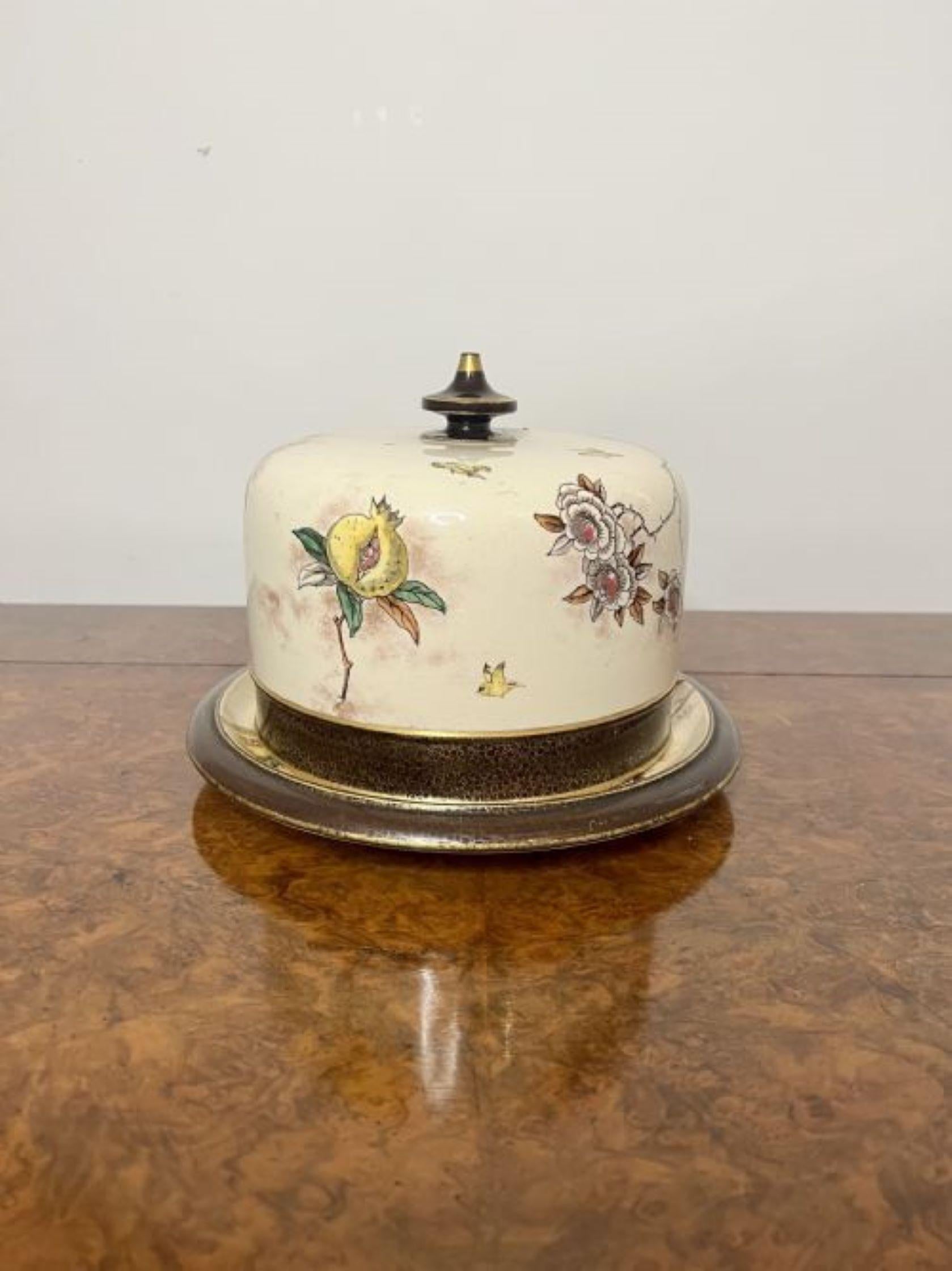 Ceramic Quality antique Doulton Burslem cheese dish