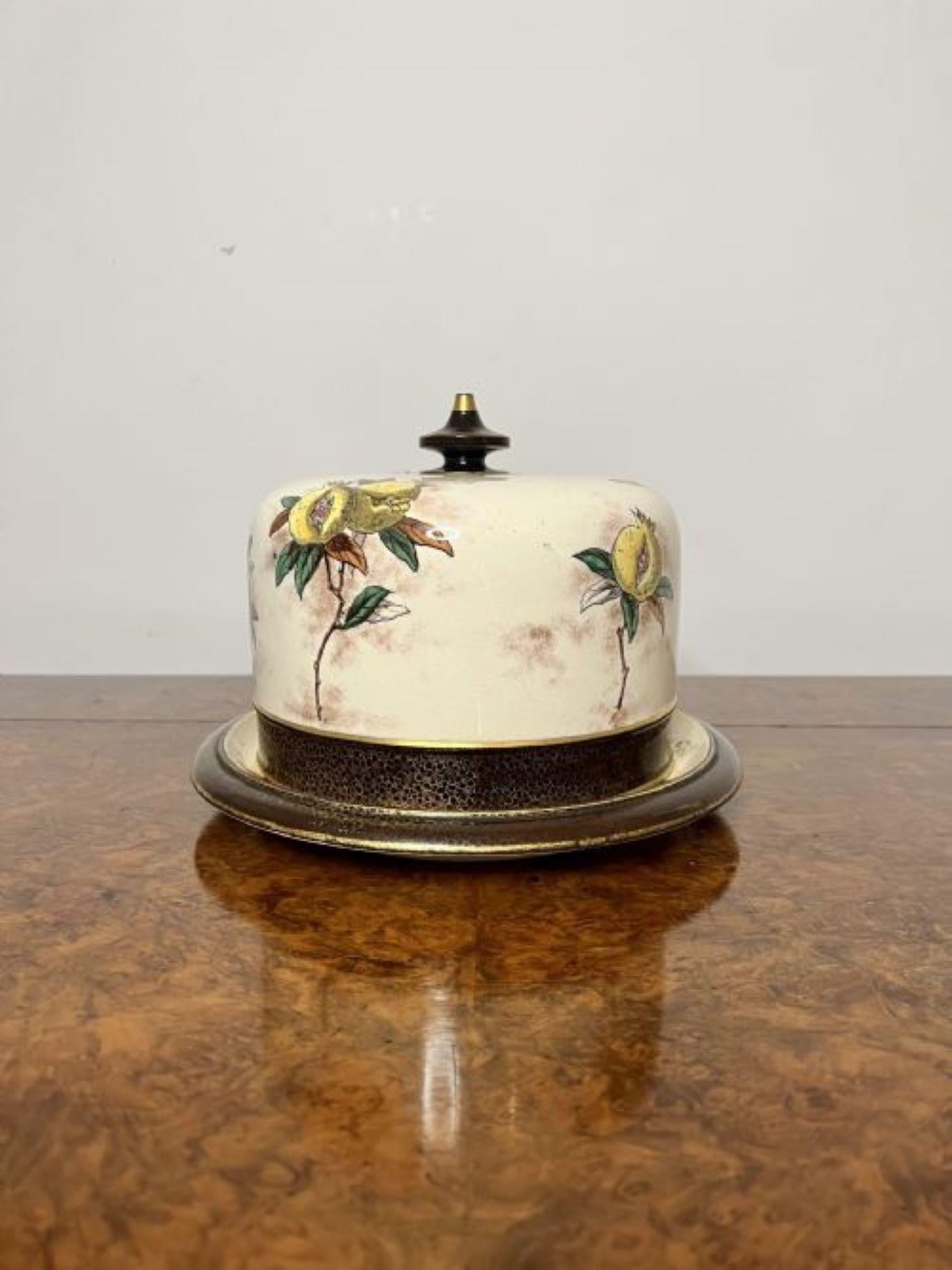 Quality antique Doulton Burslem cheese dish 2