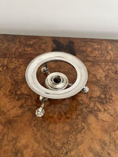 Quality antique Edwardian Fenton Brothers silver plated spirit kettle