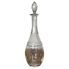 Quality antique Edwardian glass decanter 