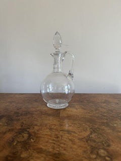 Quality antique Edwardian glass ewer