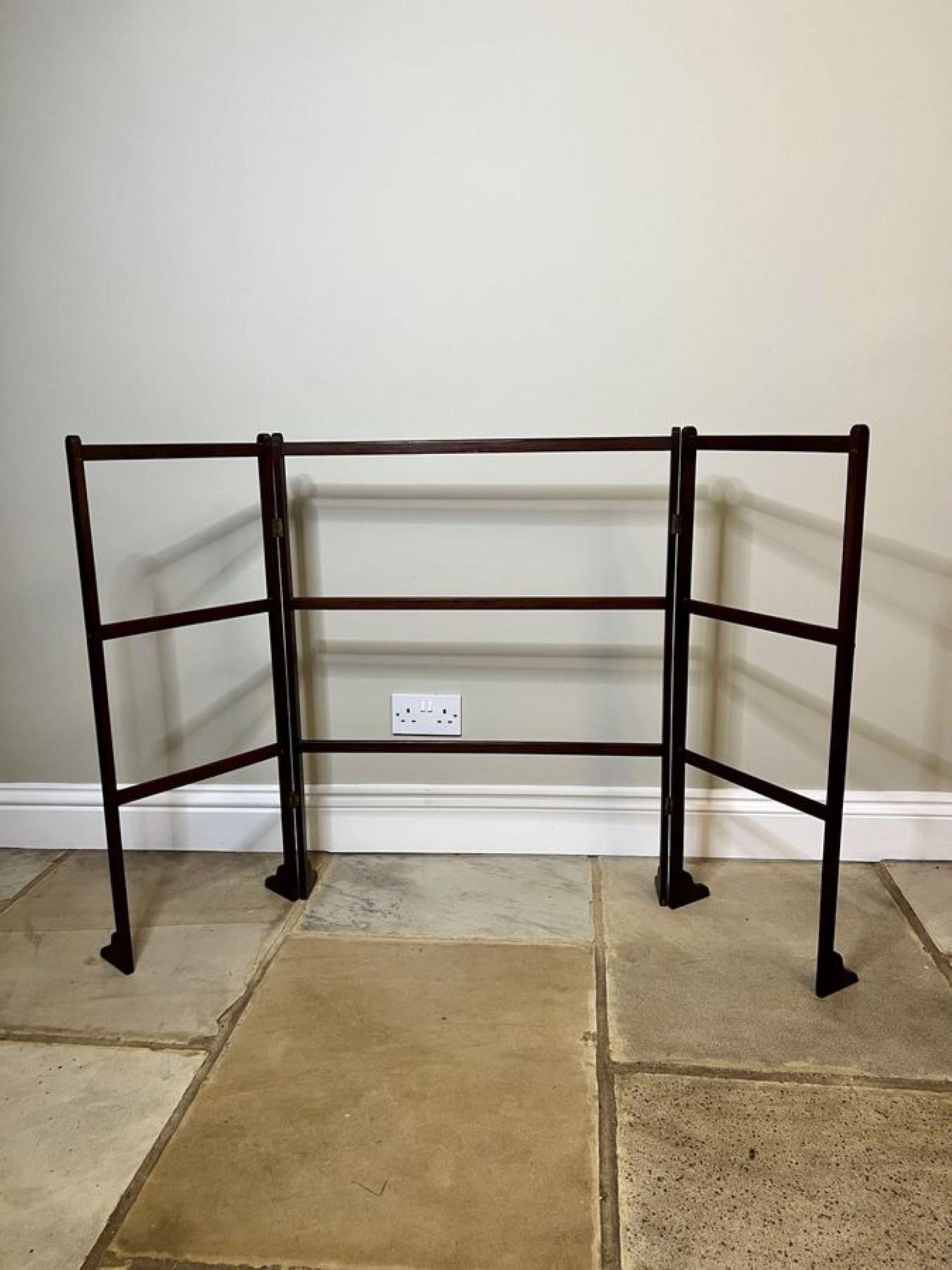 20th Century Quality antique Edwardian mahogany folding clothes airer  For Sale