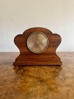 Quality antique Edwardian mahogany inlaid mantle clock