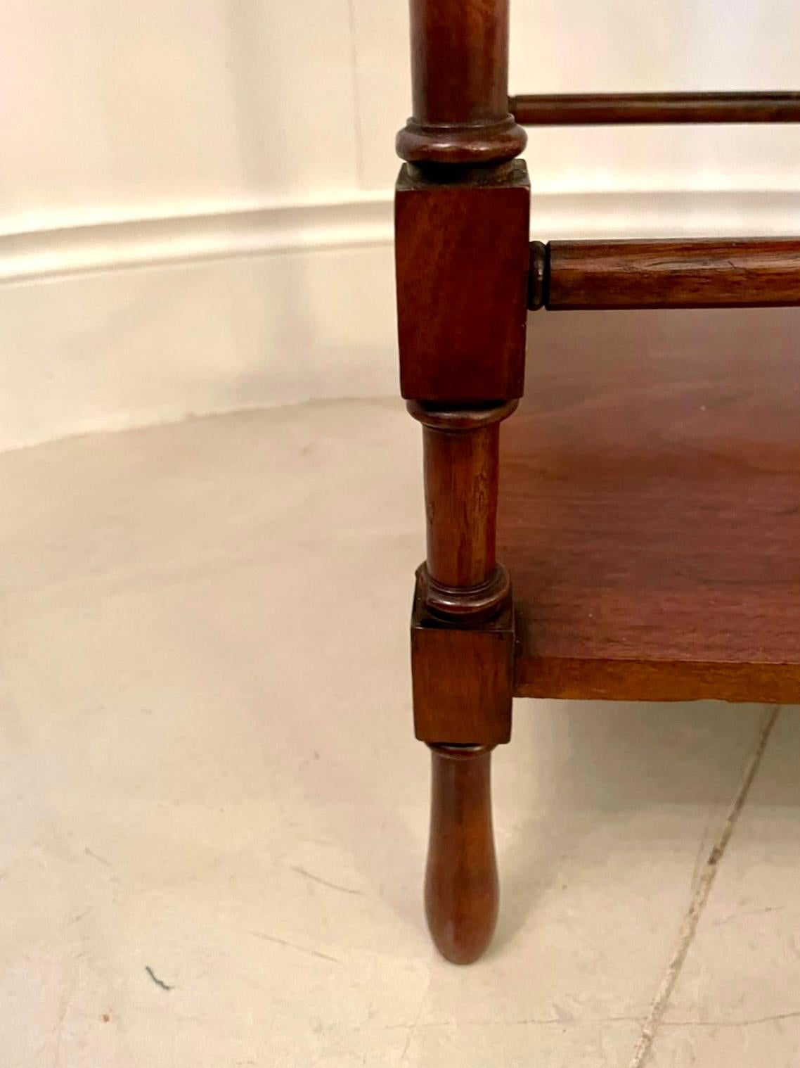 Quality Antique Edwardian Mahogany Lamp Table 4