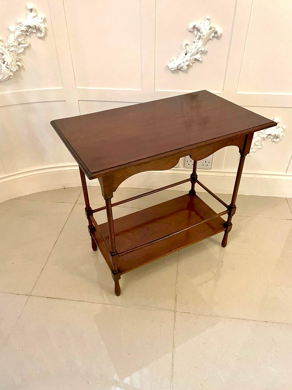Early 20th Century Quality Antique Edwardian Mahogany Lamp Table
