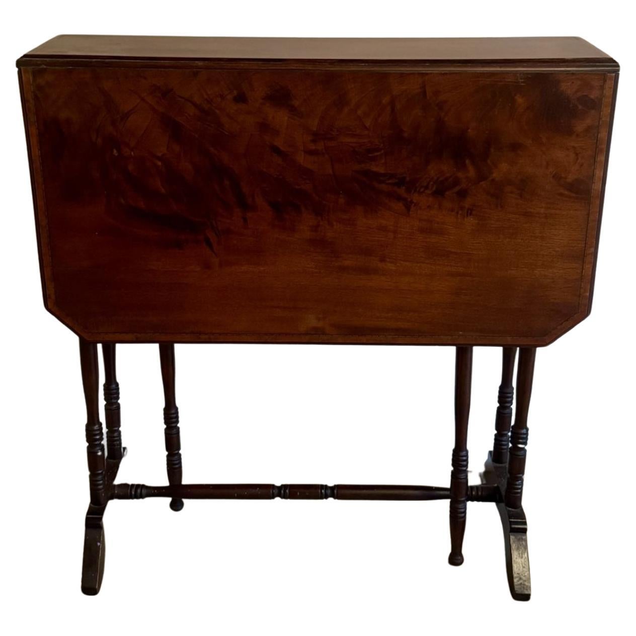 Table Sutherland ancienne de qualité en acajou de l'époque édouardienne