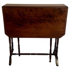 Antico tavolo Sutherland in mogano edoardiano di qualità