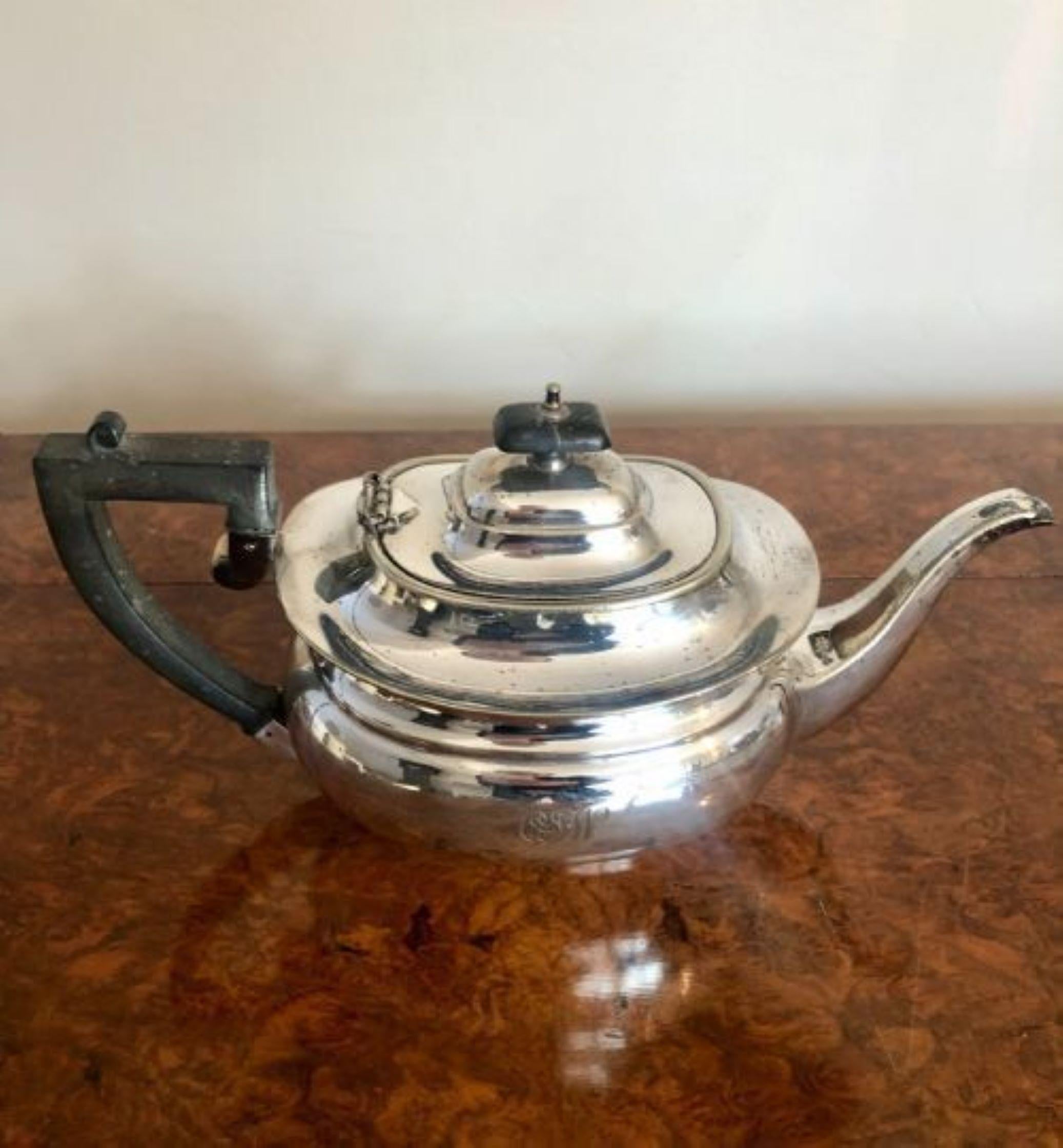 20th Century Quality Antique Edwardian Silver Plated Tea Set For Sale