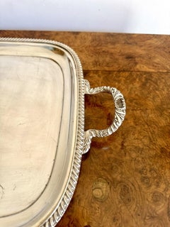 Quality antique Edwardian silver plated tray
