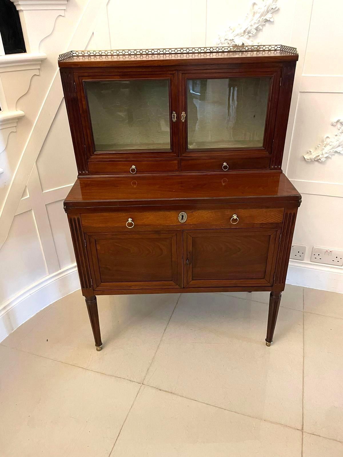 Escritorio abatible de caoba de calidad Antique French del siglo XIX en venta 7