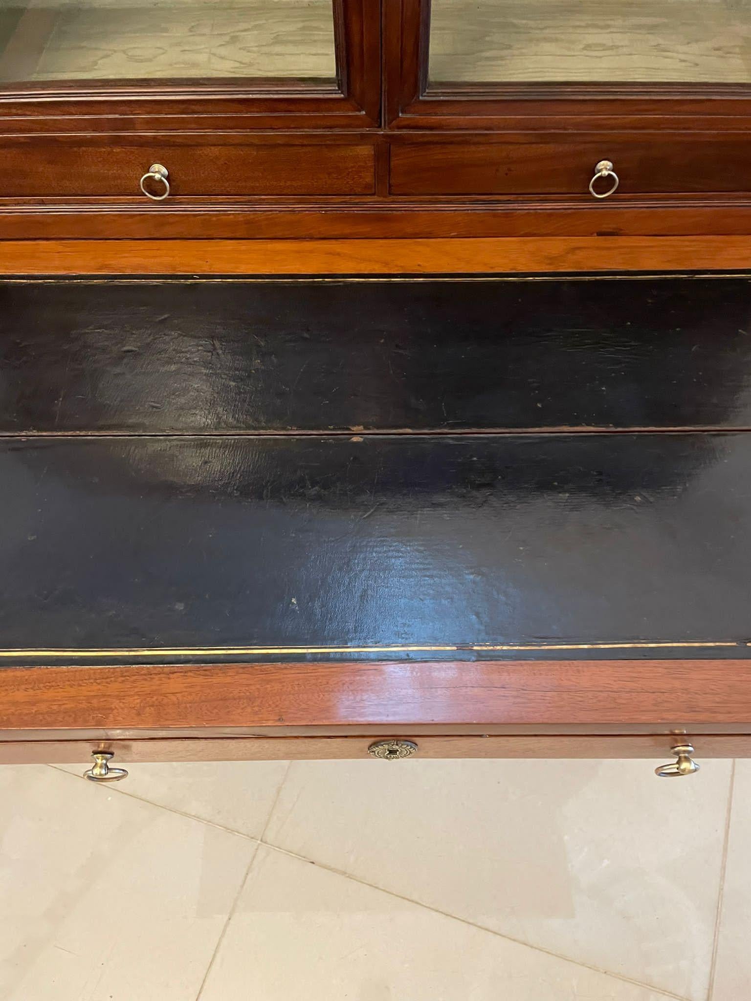 Escritorio abatible de caoba de calidad Antique French del siglo XIX Inglés en venta