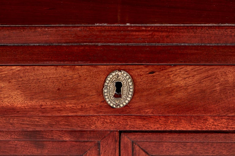 Quality Antique French Mahogany Fold Down Desk For Sale at 1stDibs