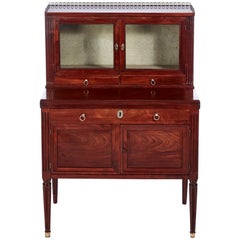 Quality Antique French Mahogany Fold Down Desk