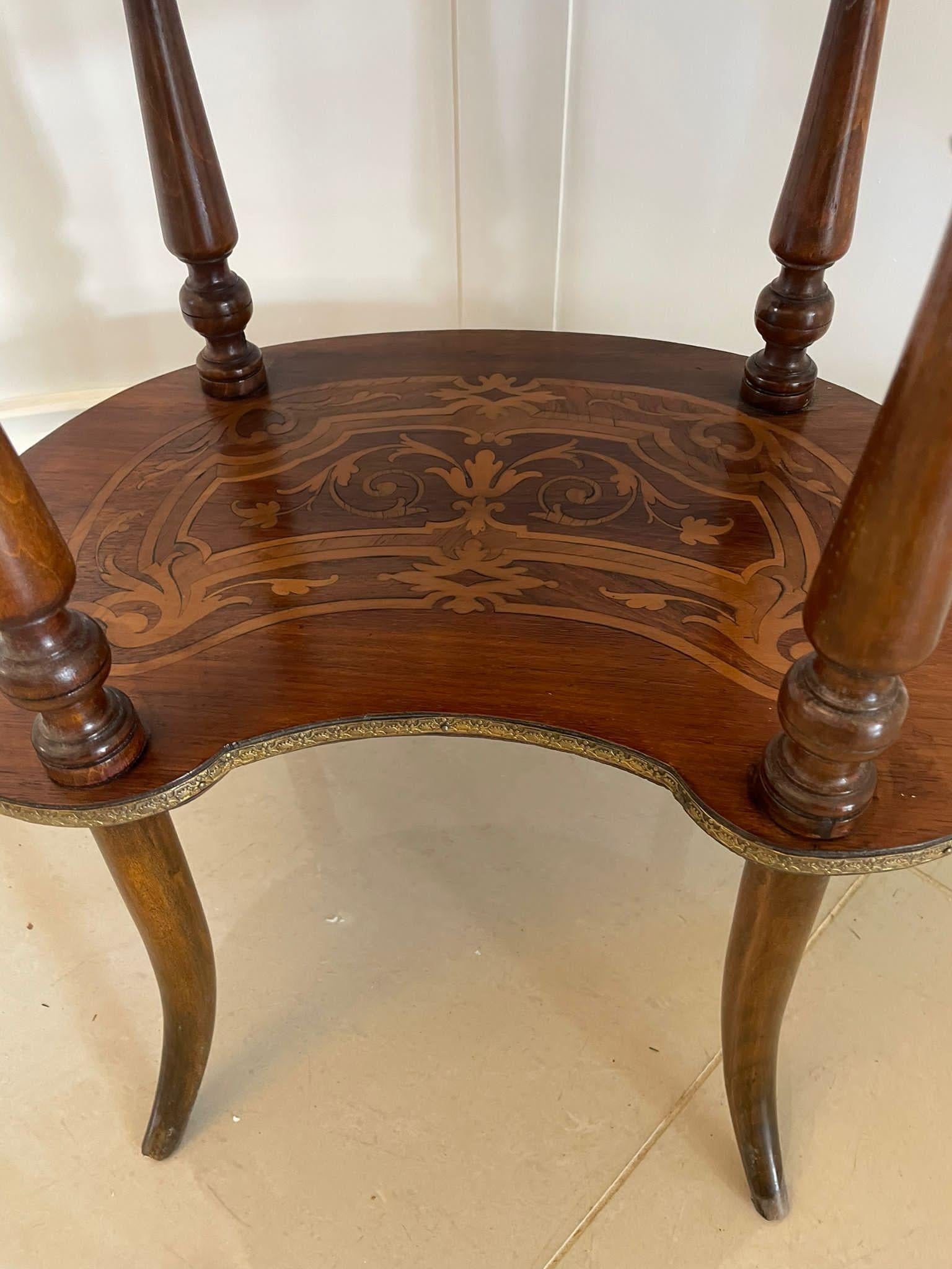 Quality Antique French Marquetry Étagère For Sale 6