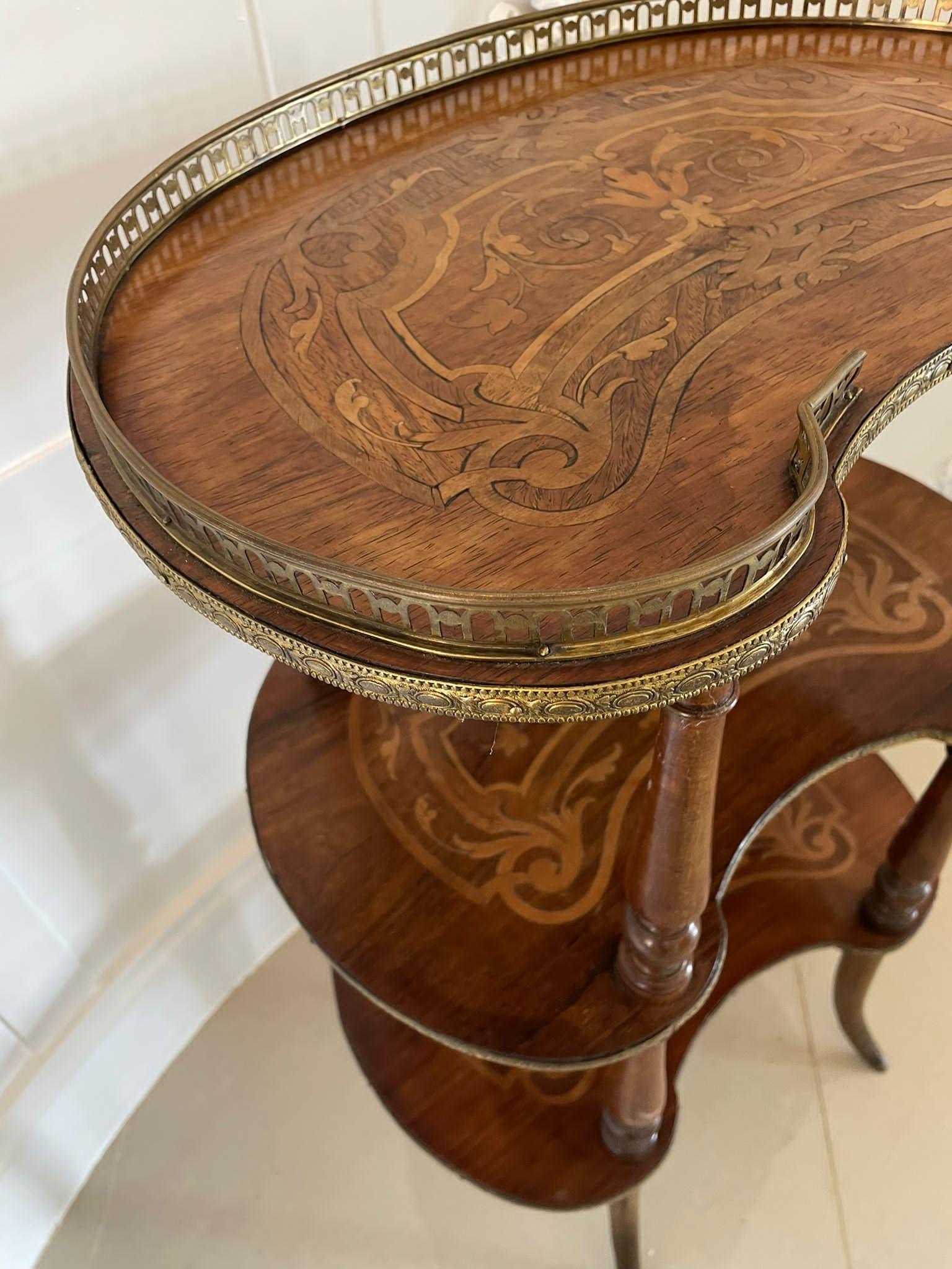 Quality Antique French Marquetry Étagère For Sale 3
