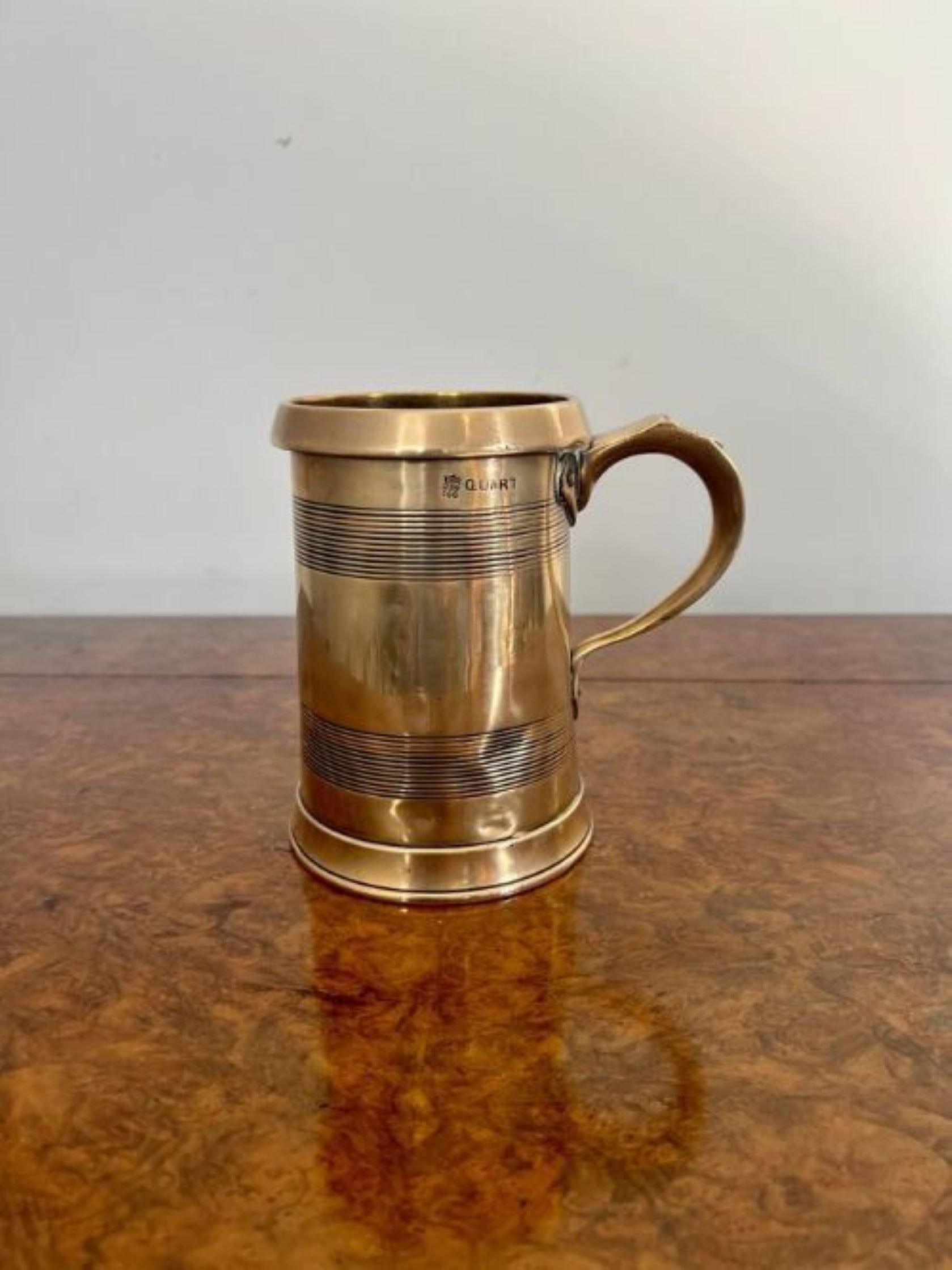 Quality antique George III court tankard  In Good Condition In Ipswich, GB