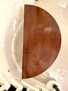 Quality Antique George III Mahogany Demi-lune Console Table