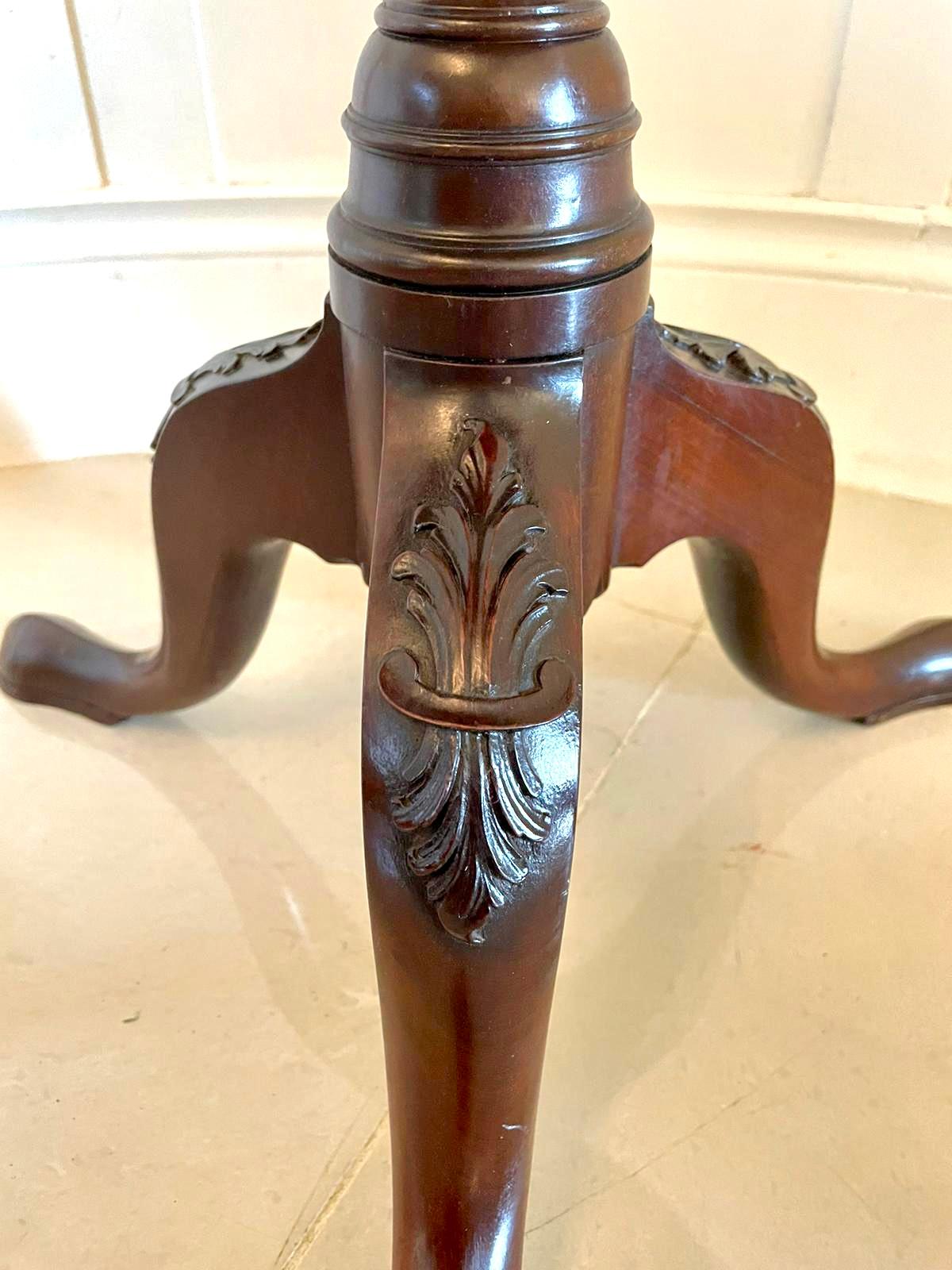 Quality Antique George III Mahogany Wine Table/ Kettle Stand In Good Condition For Sale In Suffolk, GB