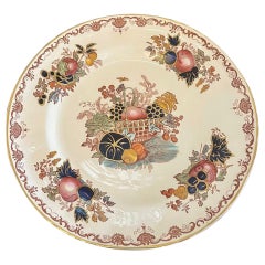 Piatto antico di qualità dipinto a mano Mason's Ironstone