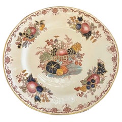 Piatto antico di qualità dipinto a mano Mason's Ironstone