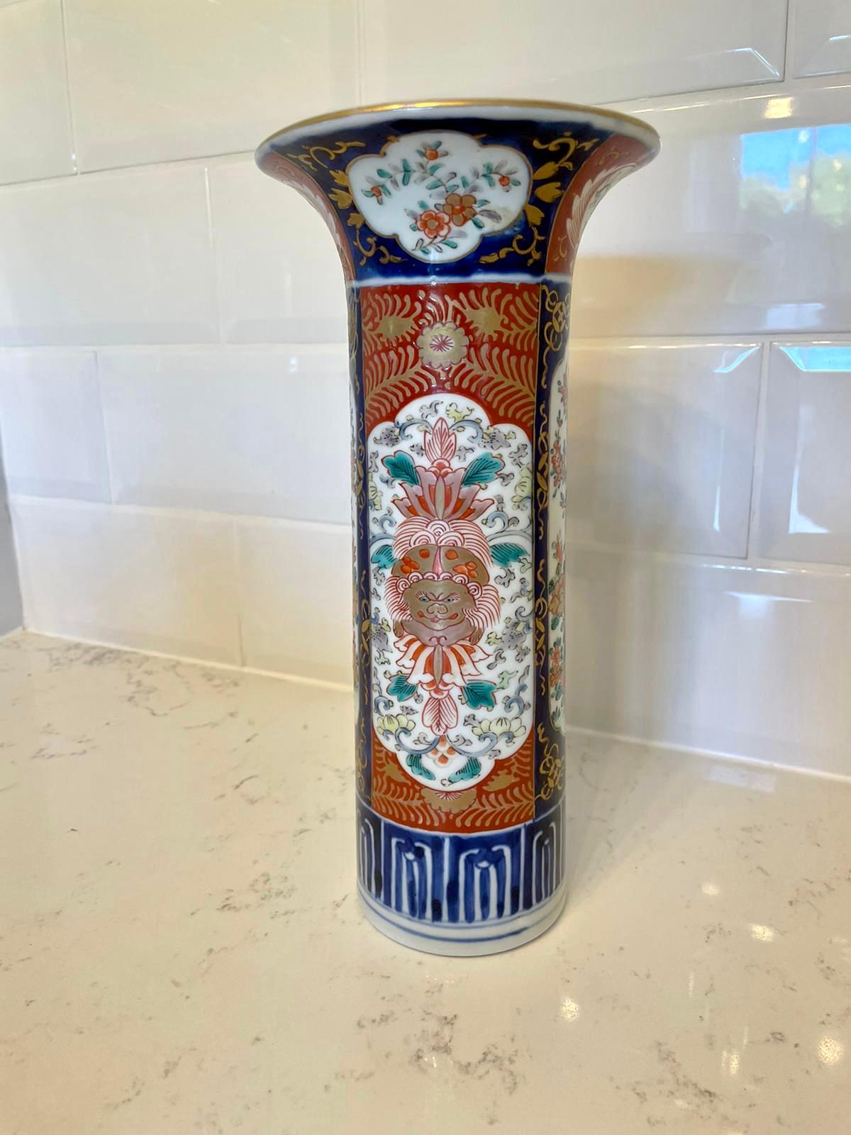 European Quality Antique Imari Vase For Sale