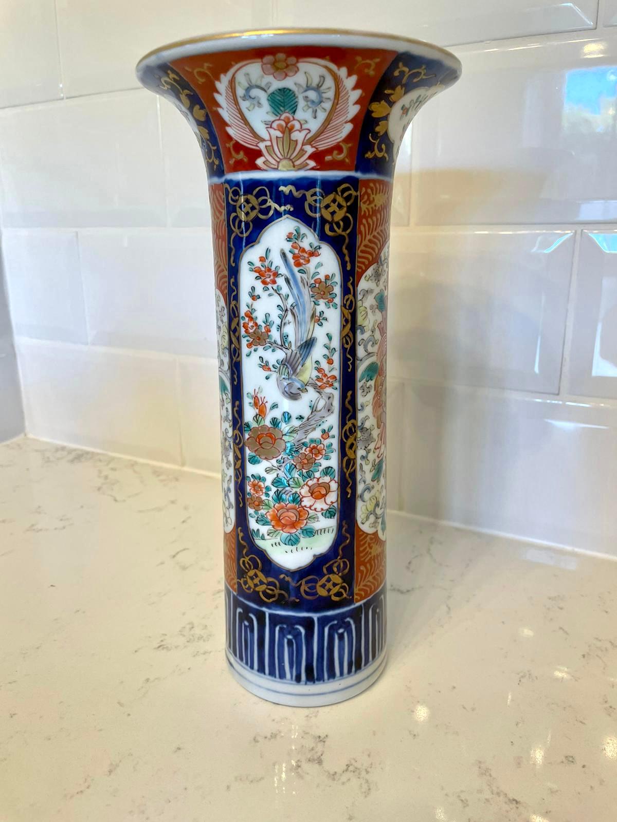 Early 20th Century Quality Antique Imari Vase For Sale