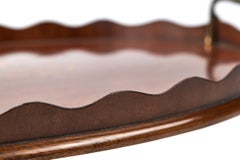 Quality Antique Inlaid Mahogany Tray