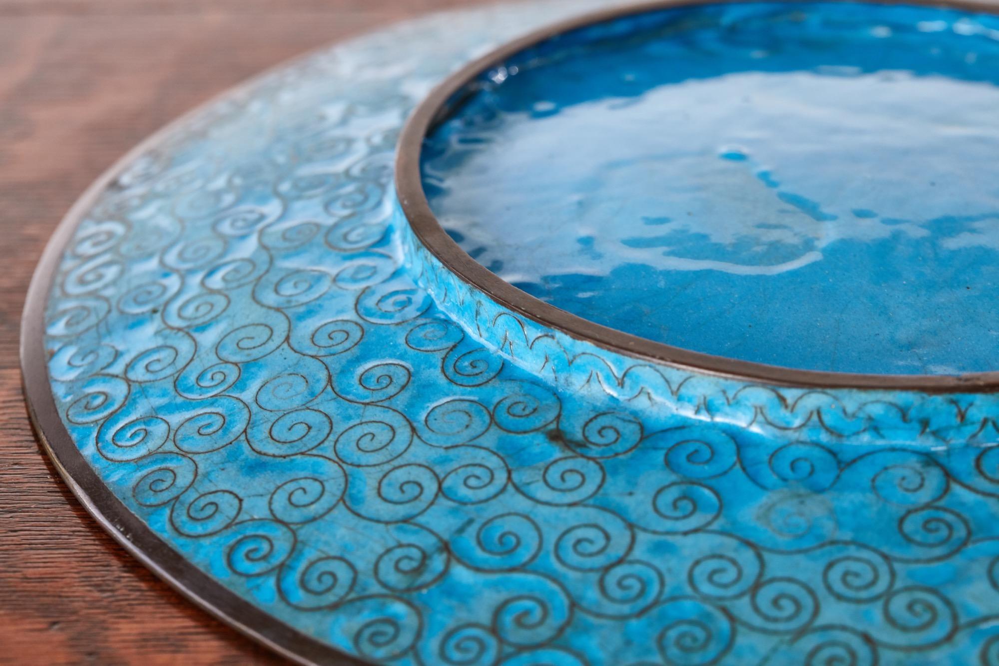 japanese cloisonne plate