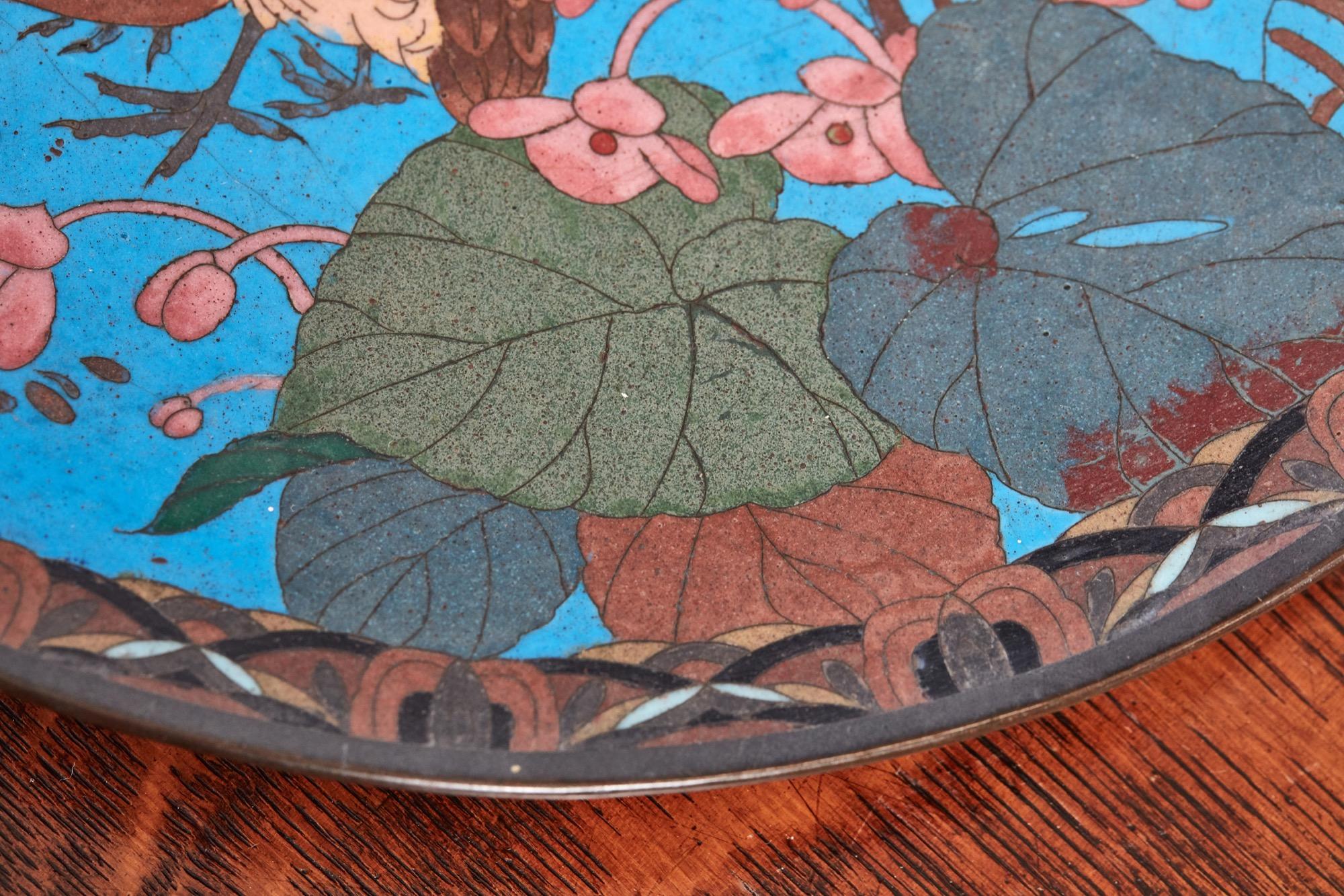 Victorian Quality Antique Japanese Cloisonné Plate