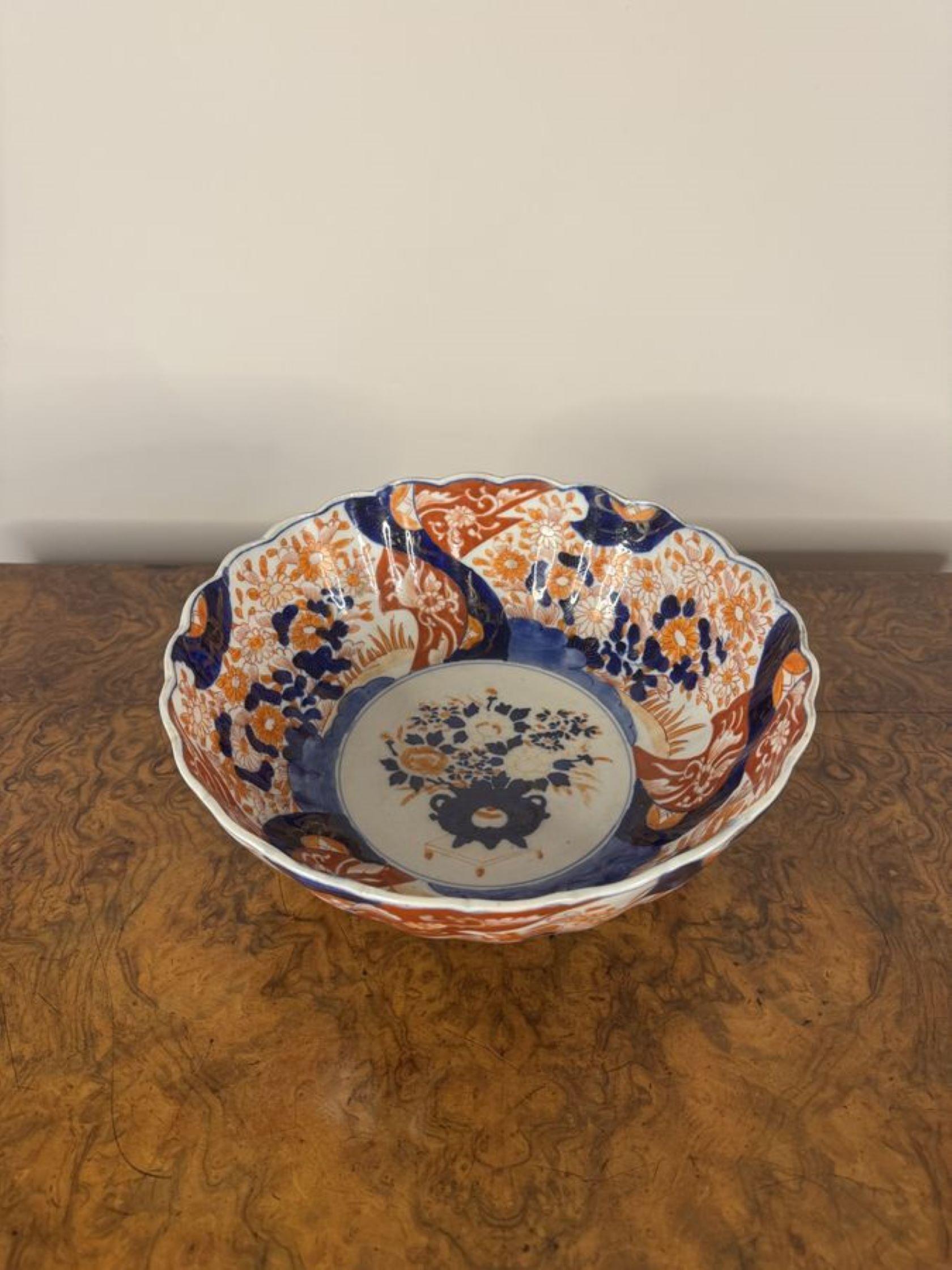 Cuenco imari japonés antiguo de calidad Eduardiano en venta