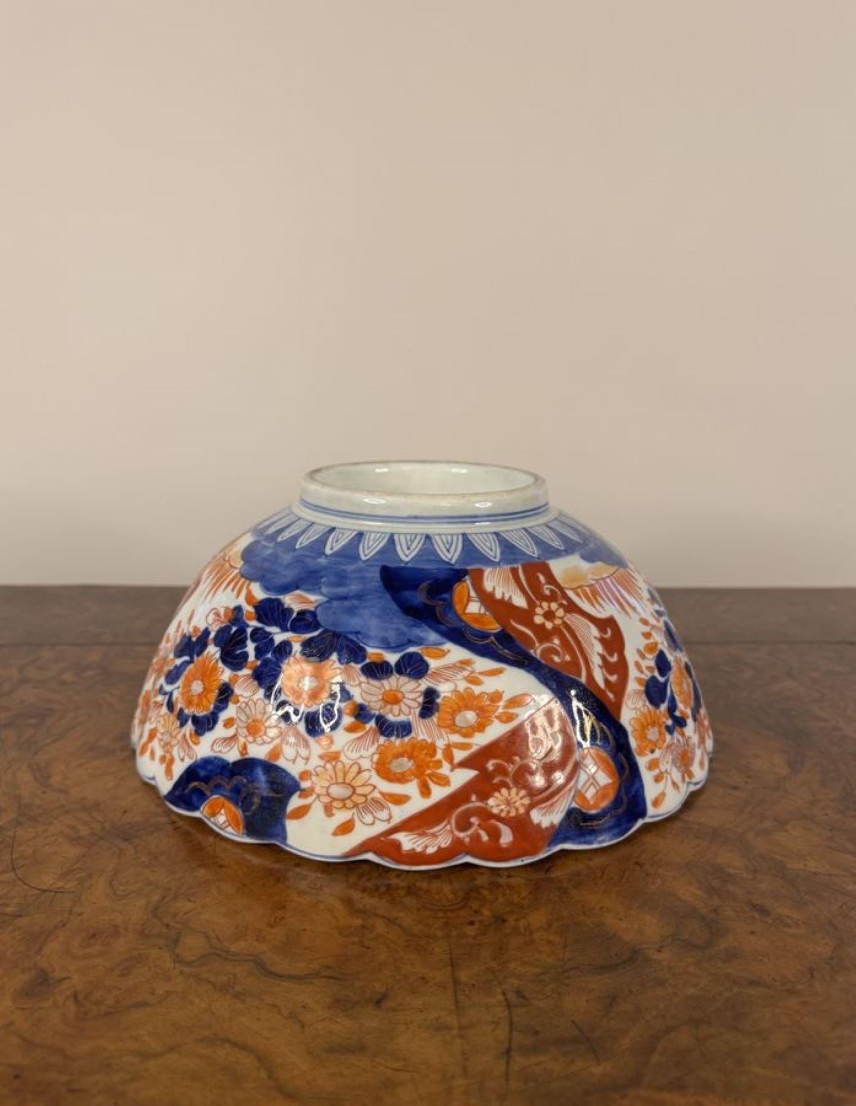 Cuenco imari japonés antiguo de calidad en Bueno estado para la venta en Ipswich, GB
