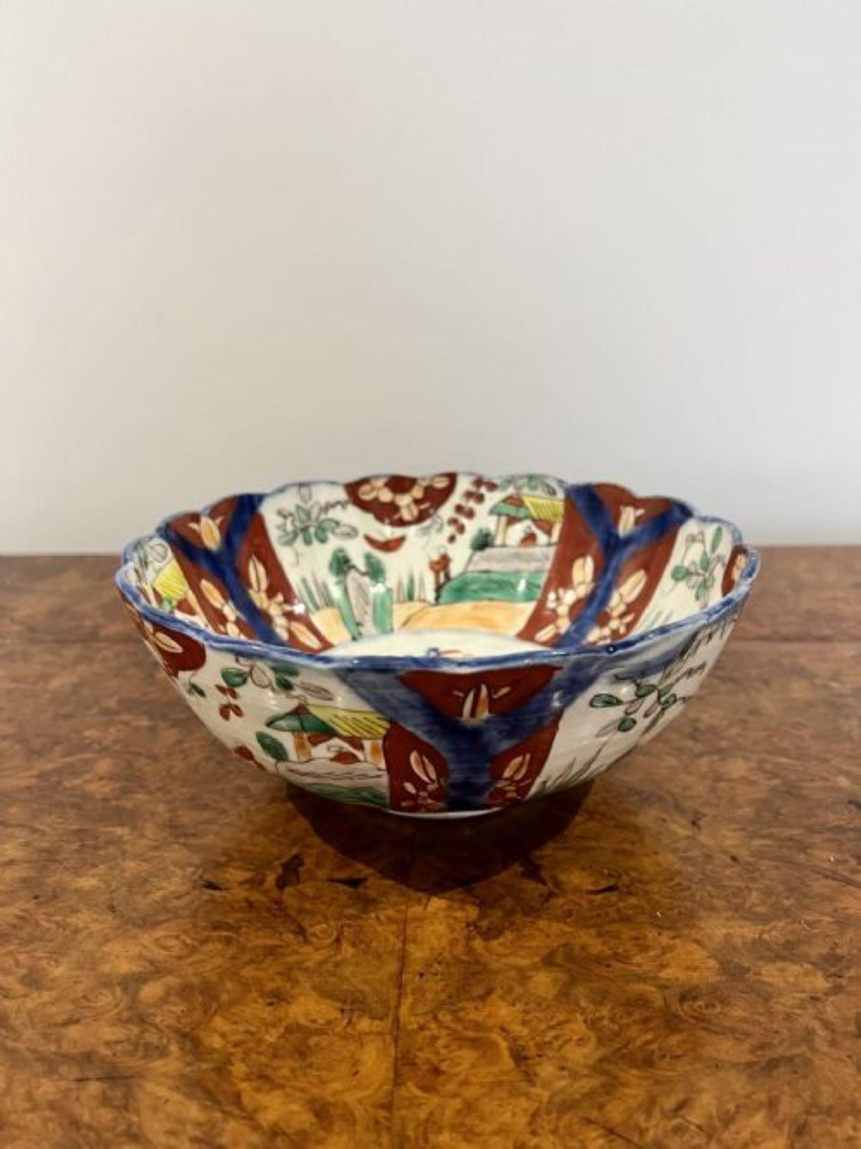 Ceramic Quality antique Japanese Imari bowl  For Sale