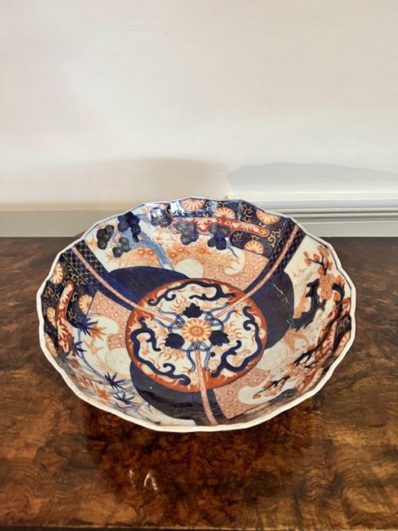 Céramique Bol japonais antique Imari de qualité en vente