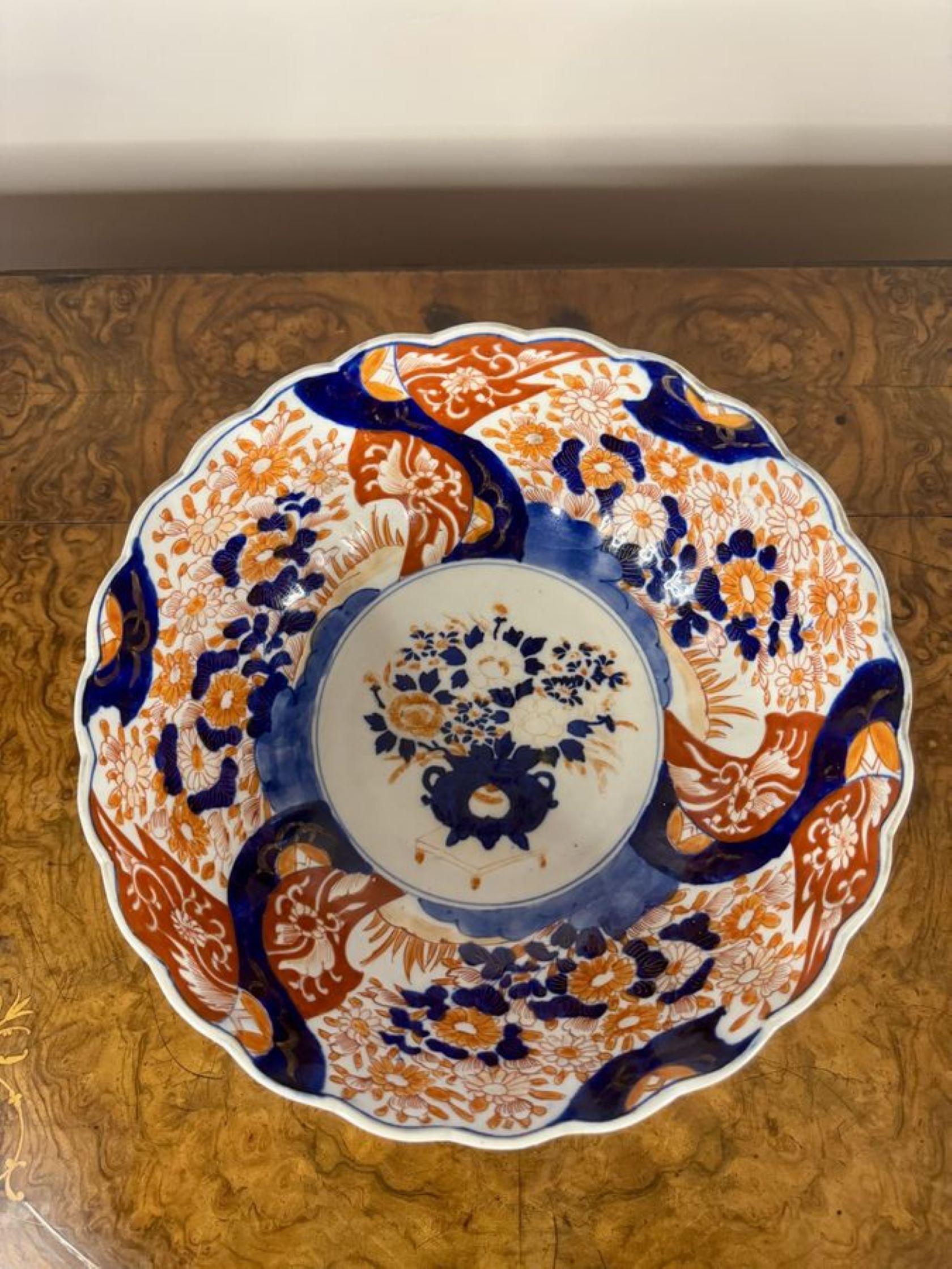 Cuenco imari japonés antiguo de calidad siglo XX en venta