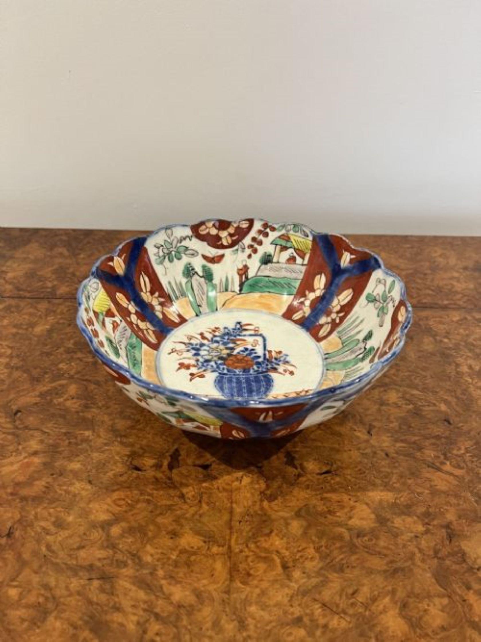 Quality antique Japanese Imari bowl  For Sale 1