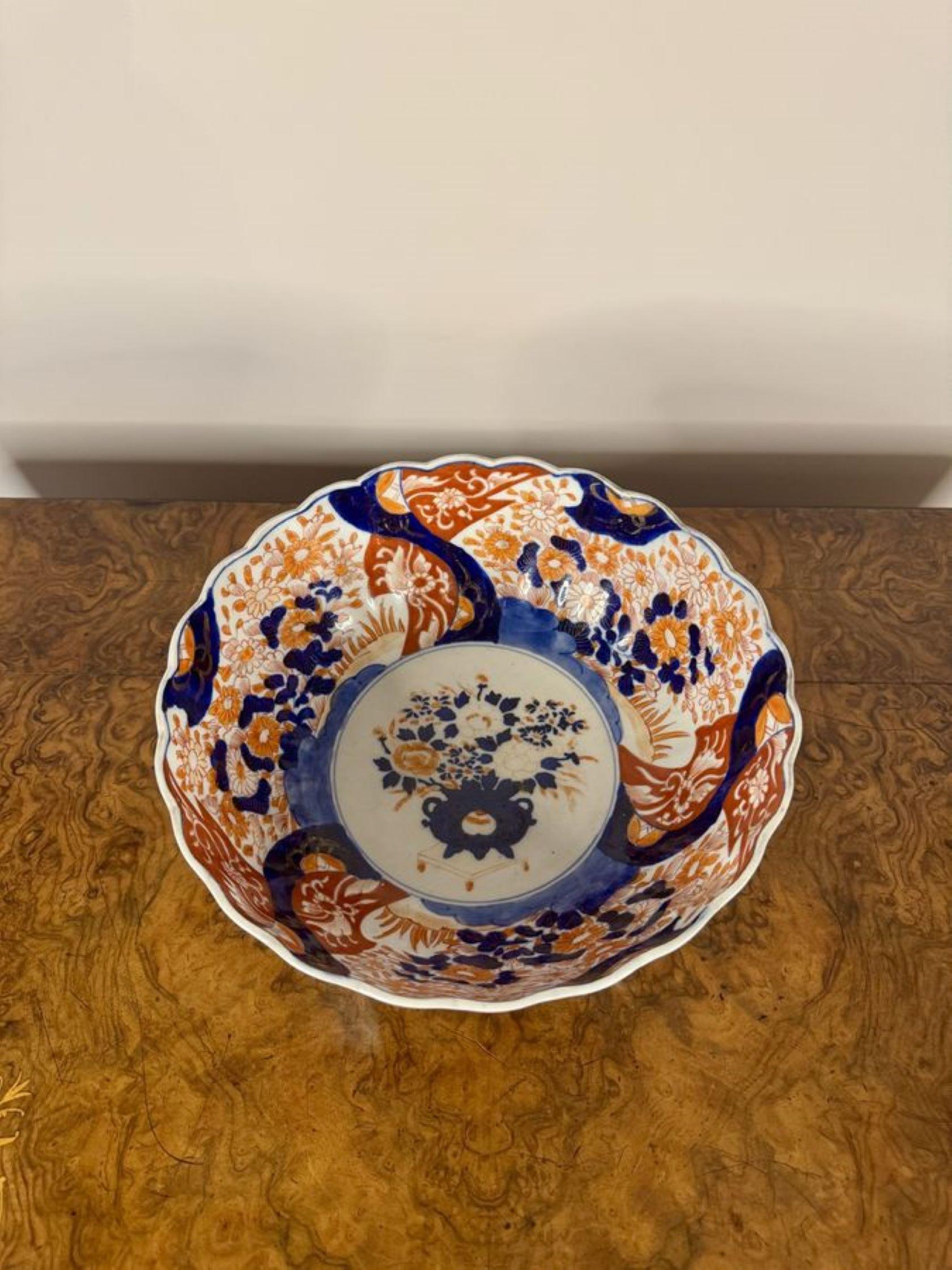 Cuenco imari japonés antiguo de calidad Cerámico en venta