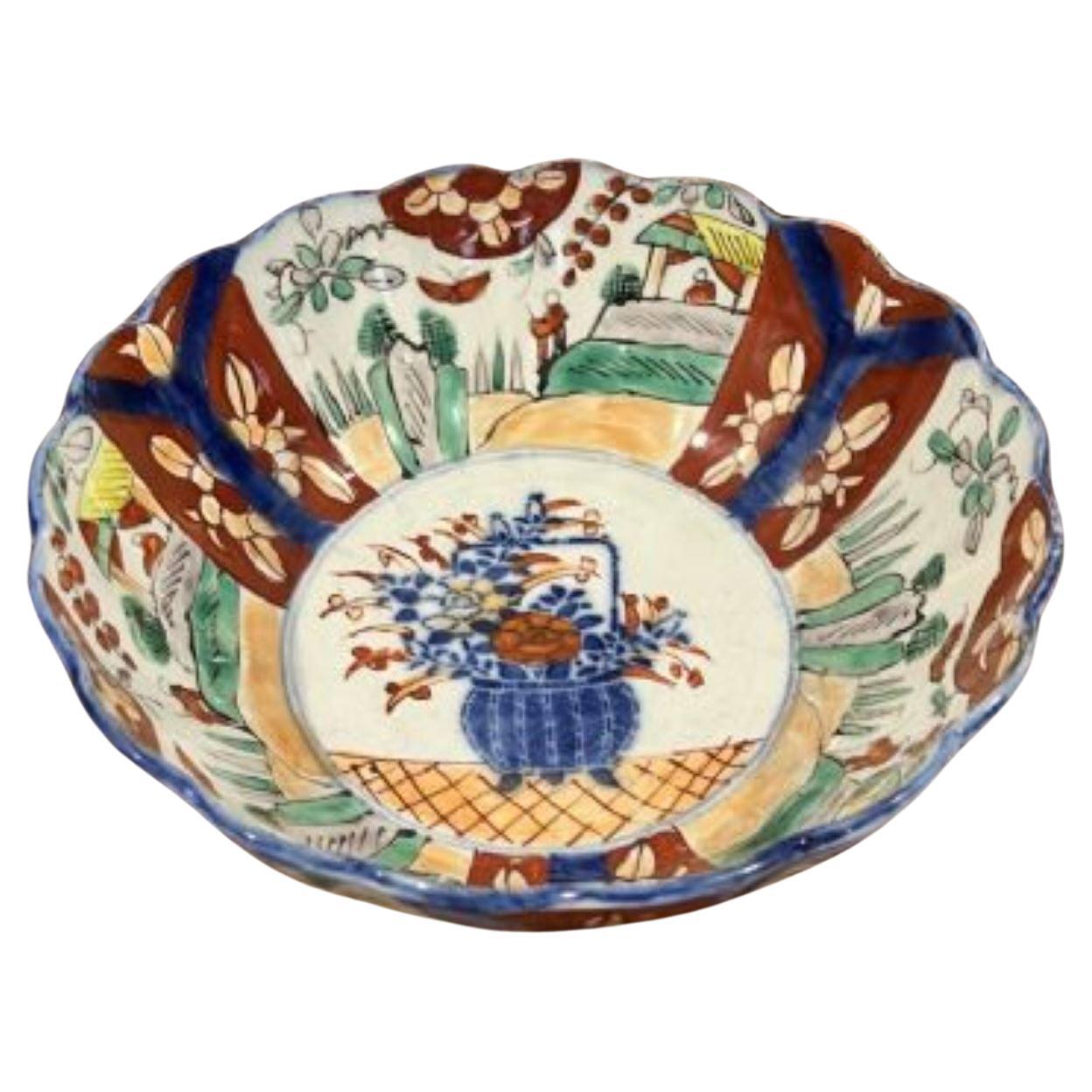 Quality antique Japanese Imari bowl  For Sale