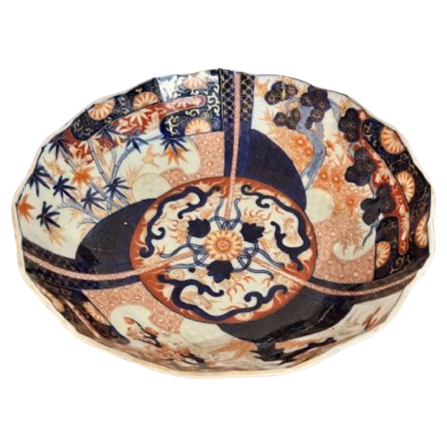 Bol japonais antique Imari de qualité en vente
